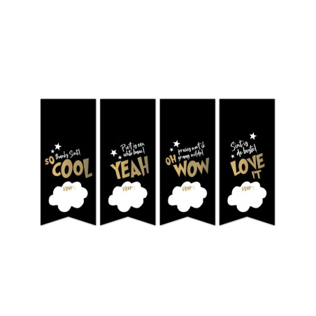 stickers vaantje sint zwart