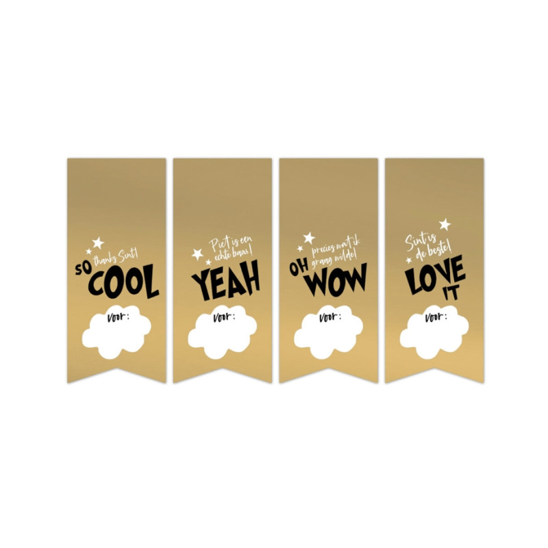 stickermix sint vaantje goud