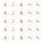 stickermix reindeer wit goud