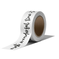 maskingtape vintage christmas wit zwart