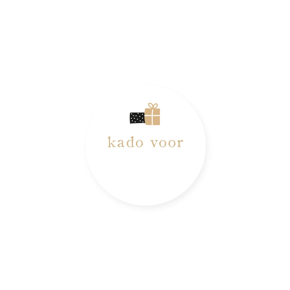 kadosticker kado voor goudfolie