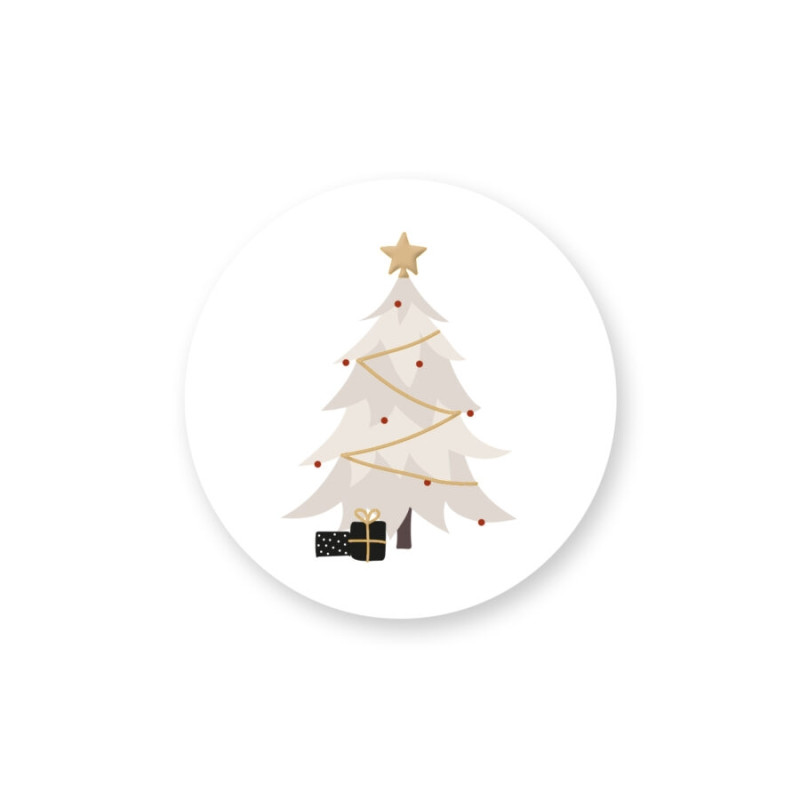 sticker kerstboom kadootjes