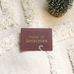 Mini kaart kusjes de kerstman