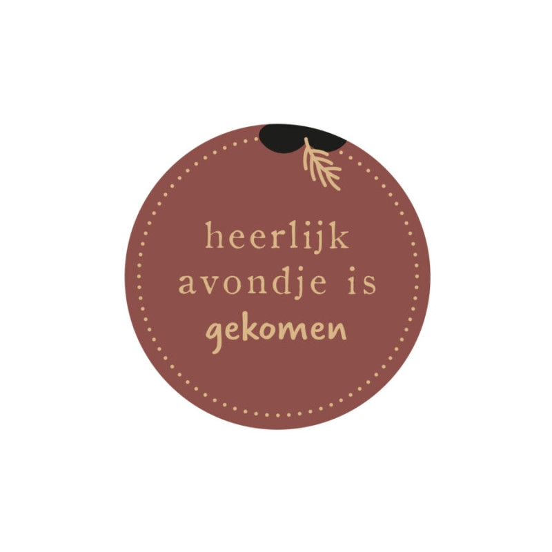 sticker heerlijk avondje