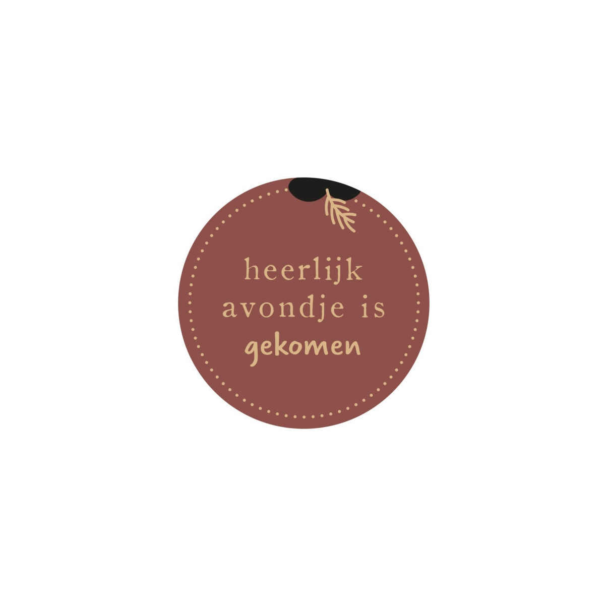 sticker heerlijk avondje