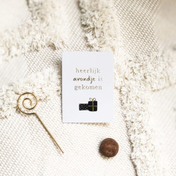 mini kaart heerlijk avondje goud