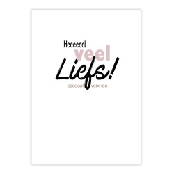 kaart heeeeeel veel liefs