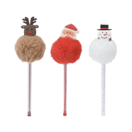 kerstpen pompom