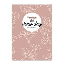 kaart bloemen jouw dag