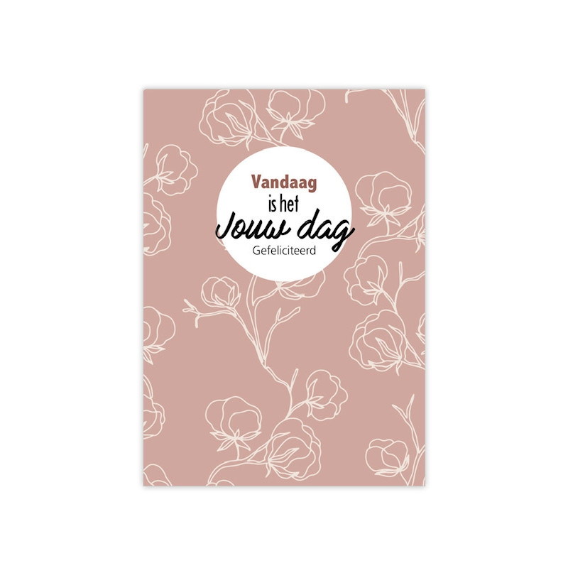 kaart bloemen jouw dag