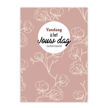 kaart bloemen jouw dag