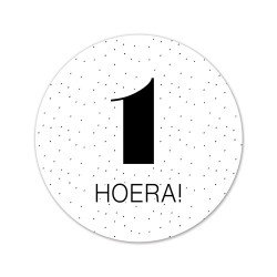 sticker 1 hoera