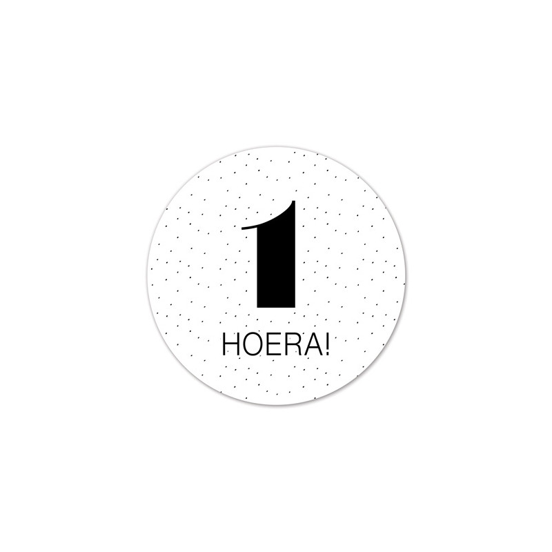 sticker 1 hoera