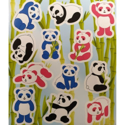 stickervel beer panda