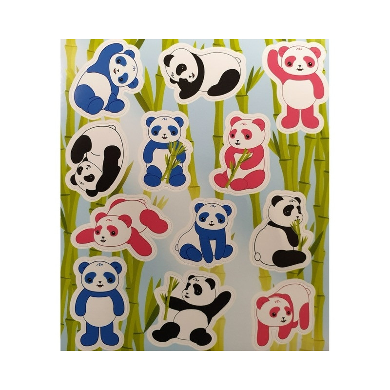 stickervel beer panda