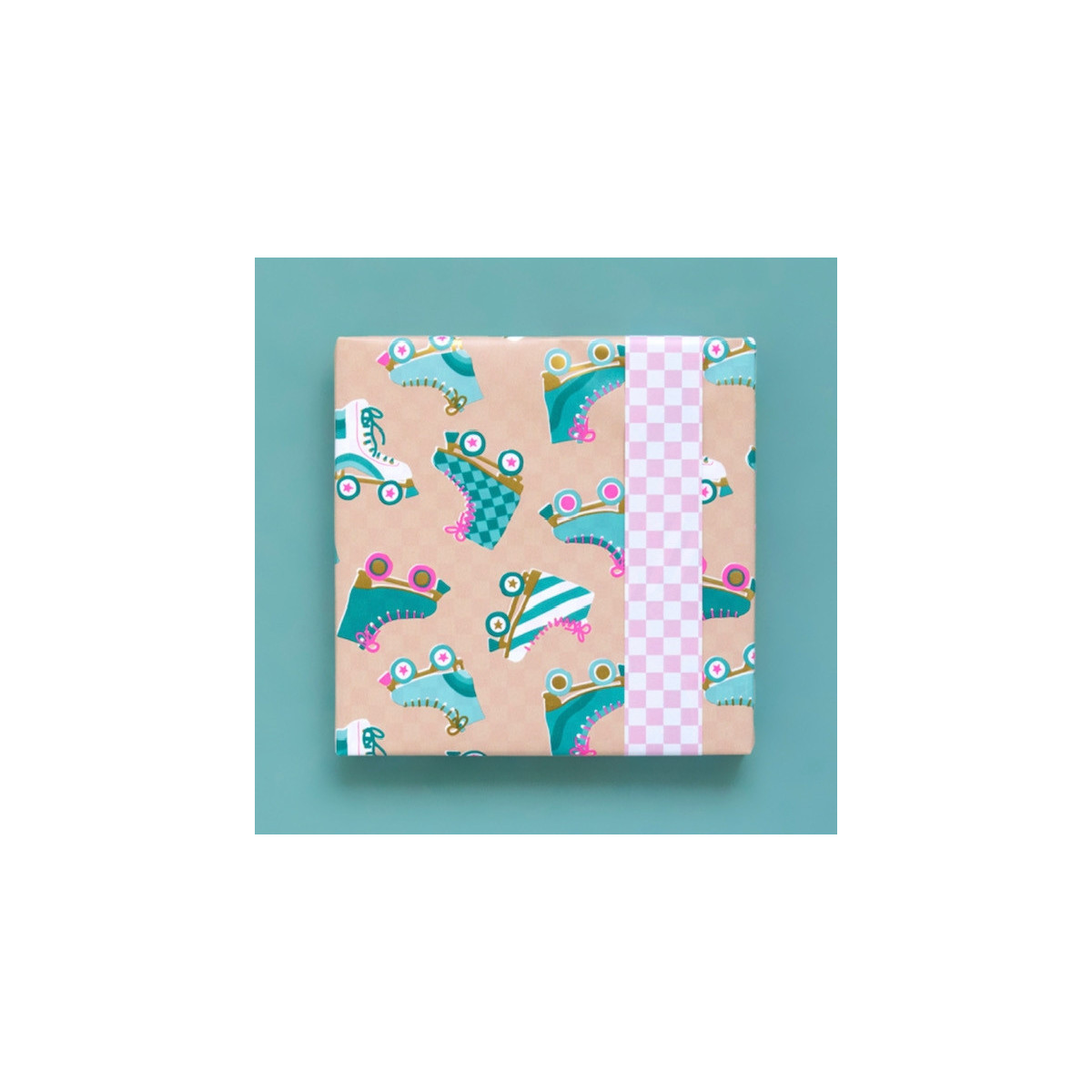 kadopapier rolschaatsen