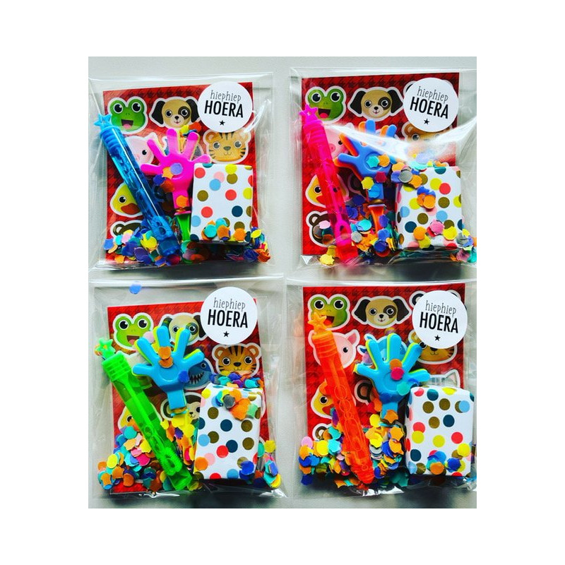 traktatie bellenblaas klapperhandje