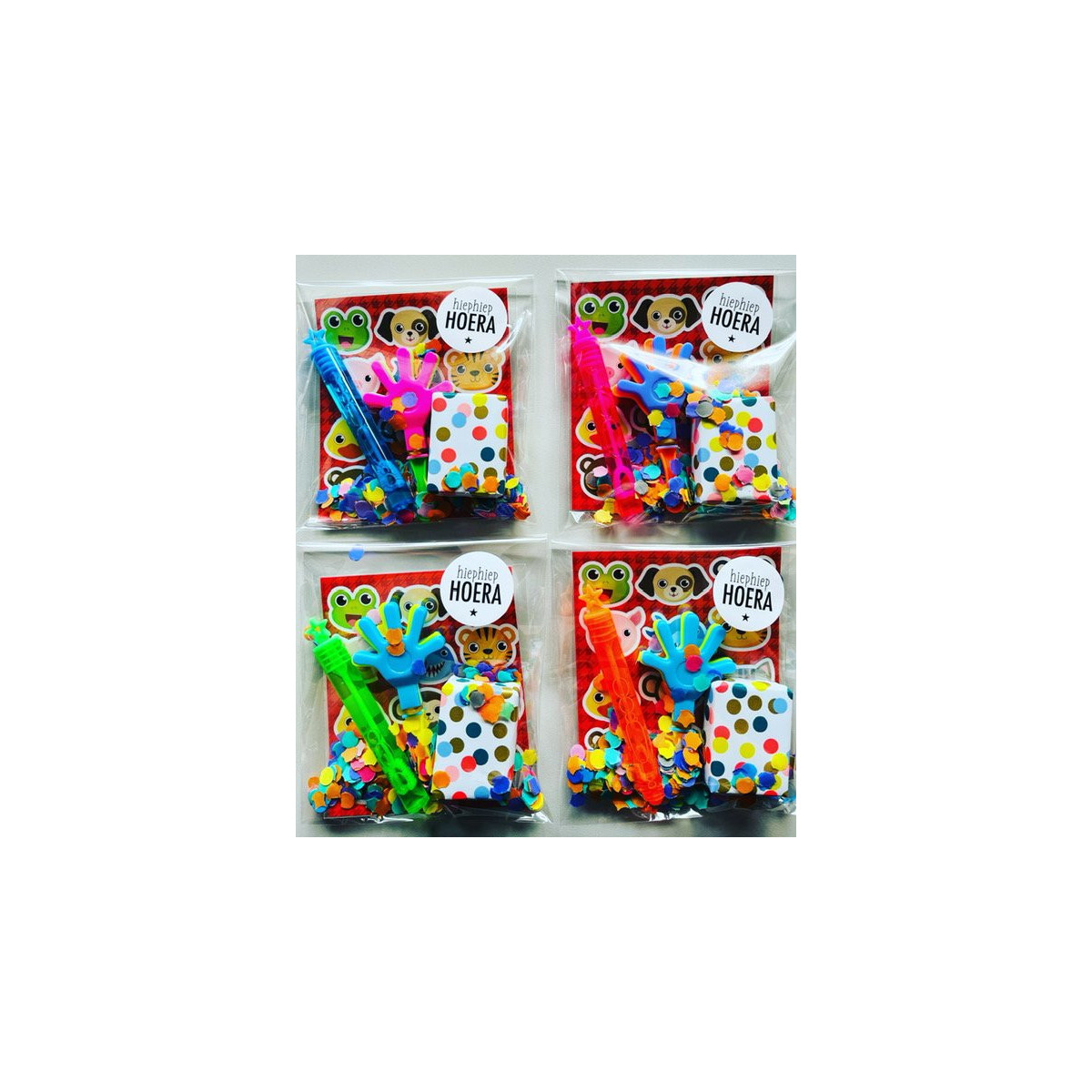 traktatie bellenblaas klapperhandje