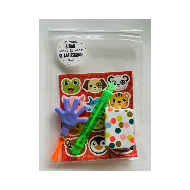 traktatie bellenblaas klapperhandje