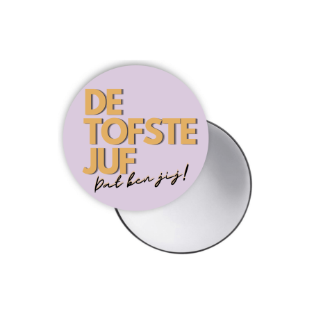 spiegeltje lila tofste juf