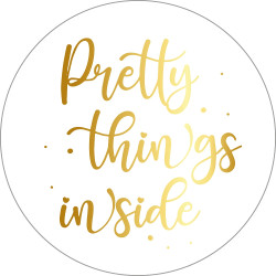 sticker pretty things goud wit