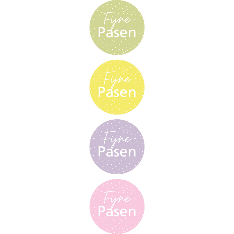stickermix fijne pasen pastel
