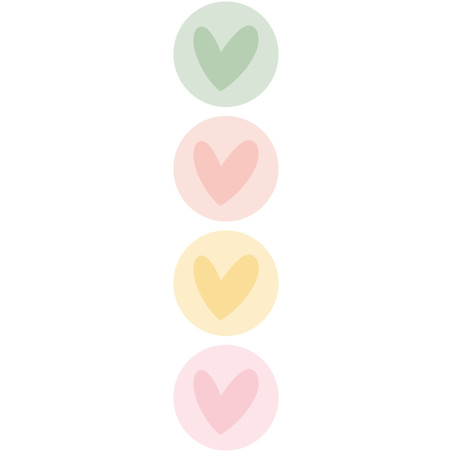 stickemix pastel hartjes uni