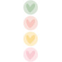 stickemix pastel hartjes uni