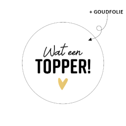 sticker wat een topper