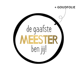 sticker gaafste meester