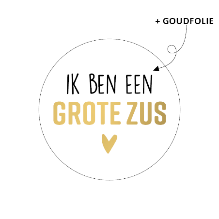 sticker grote zus goud