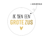 sticker grote zus goud
