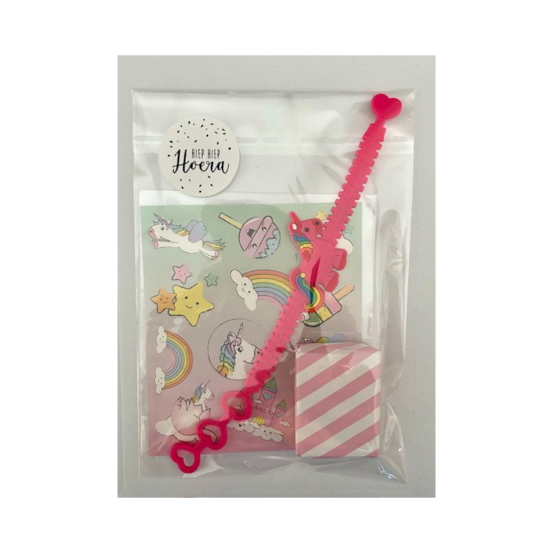 traktatie armbandje unicorn