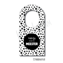 flessenhanger kadootje meester