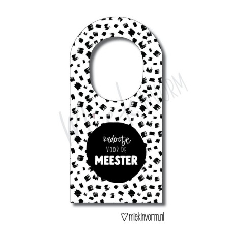 flessenhanger kadootje meester