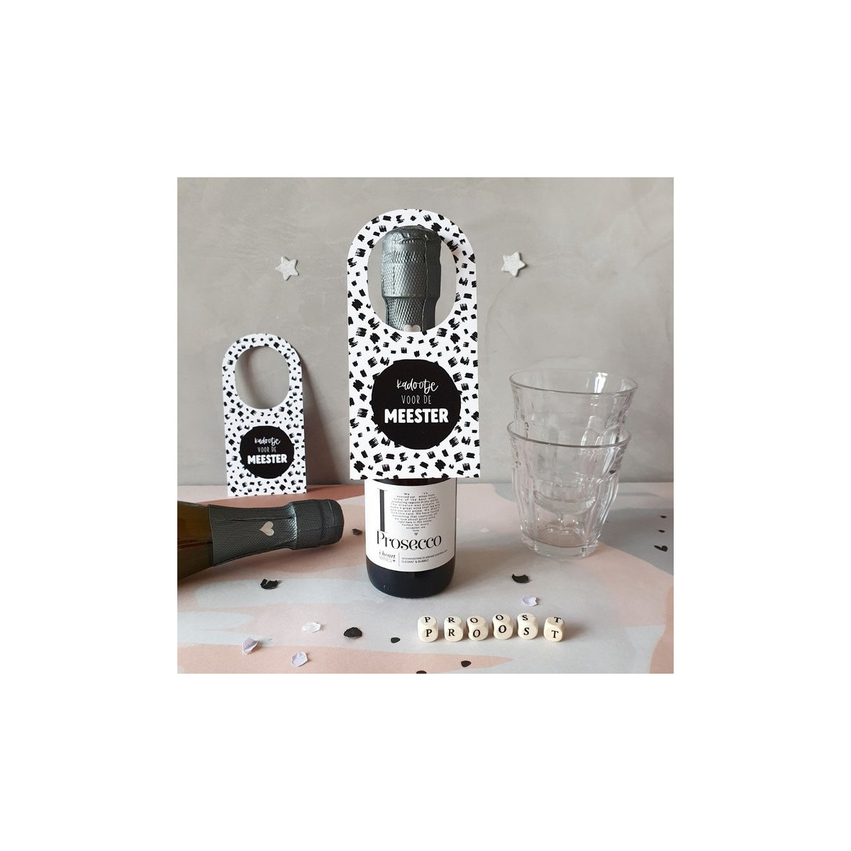 flessenhanger kadootje meester
