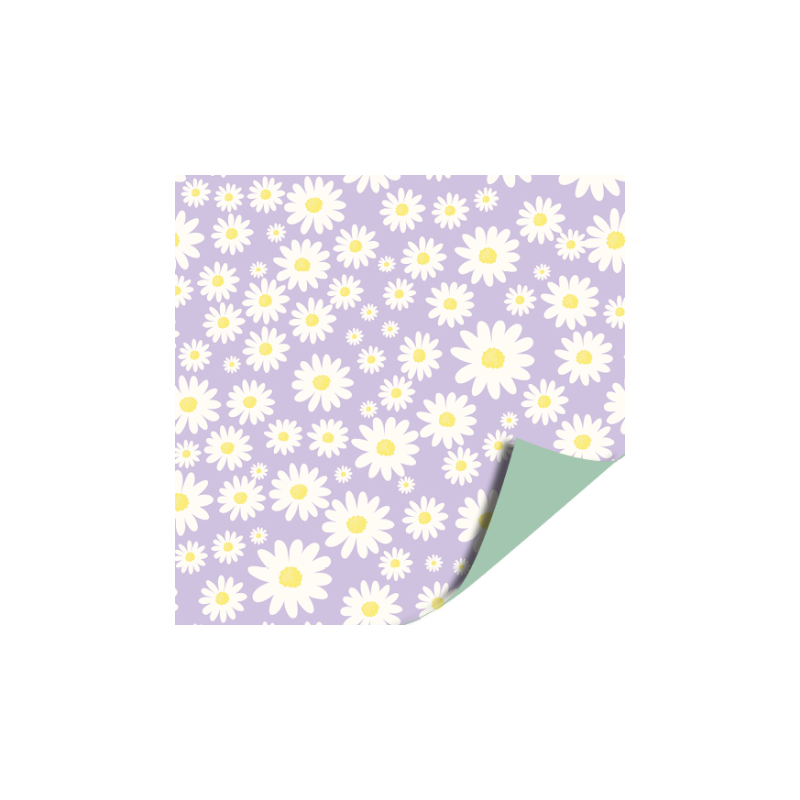 kadopapier madeliefjes