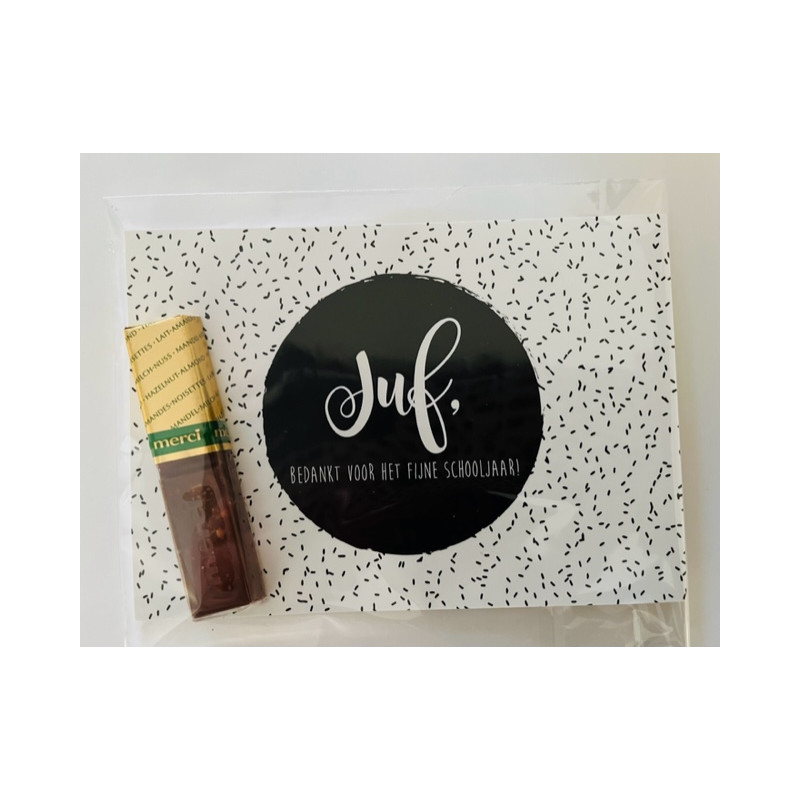 kaart juf schooljaar merci