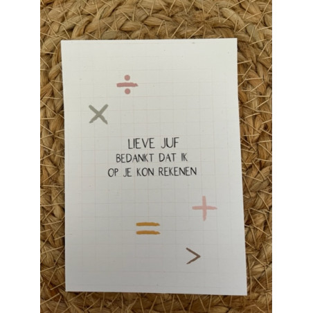 minikaart juf rekenen