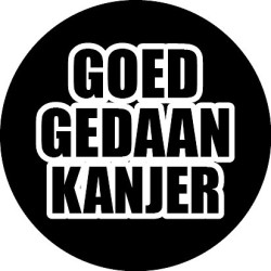 sticker goed gedaan kanjer