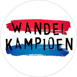 sticker wandelkampioen