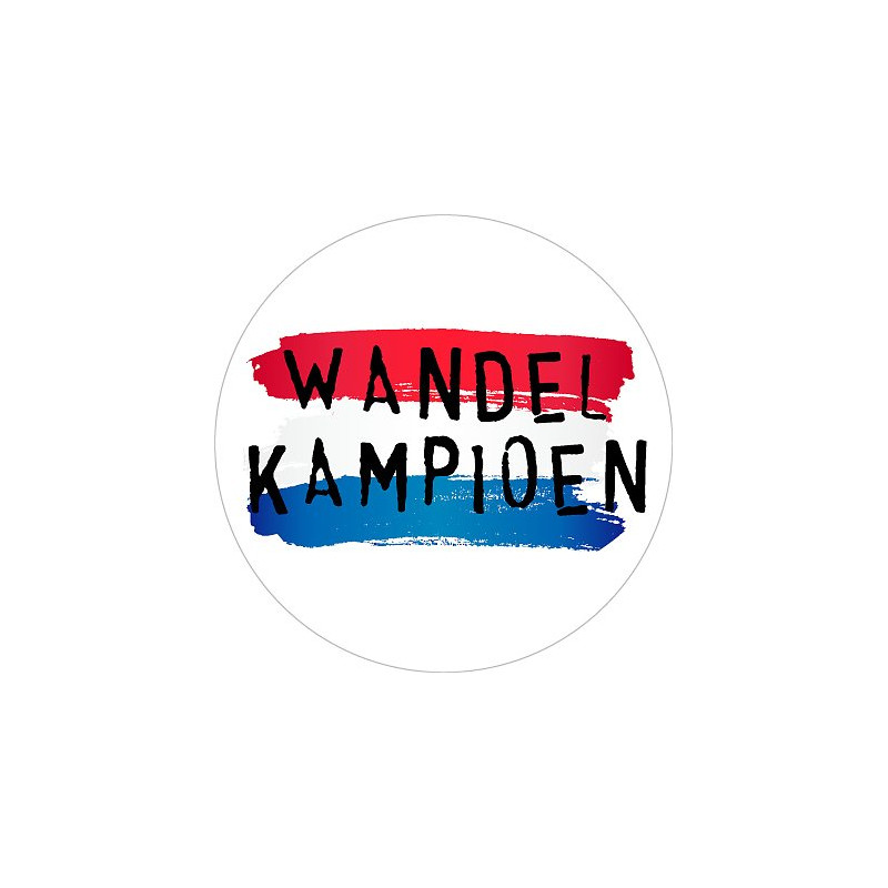 sticker wandelkampioen