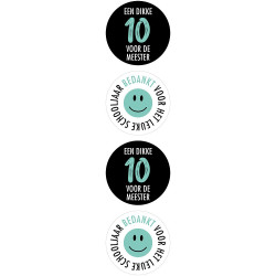 stickermix tien meester