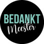 sticker bedankt meester mint