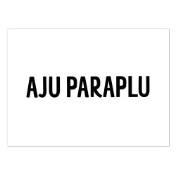 kaart aju paraplu zwart wit