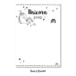 traktatiekaart unicornpoep