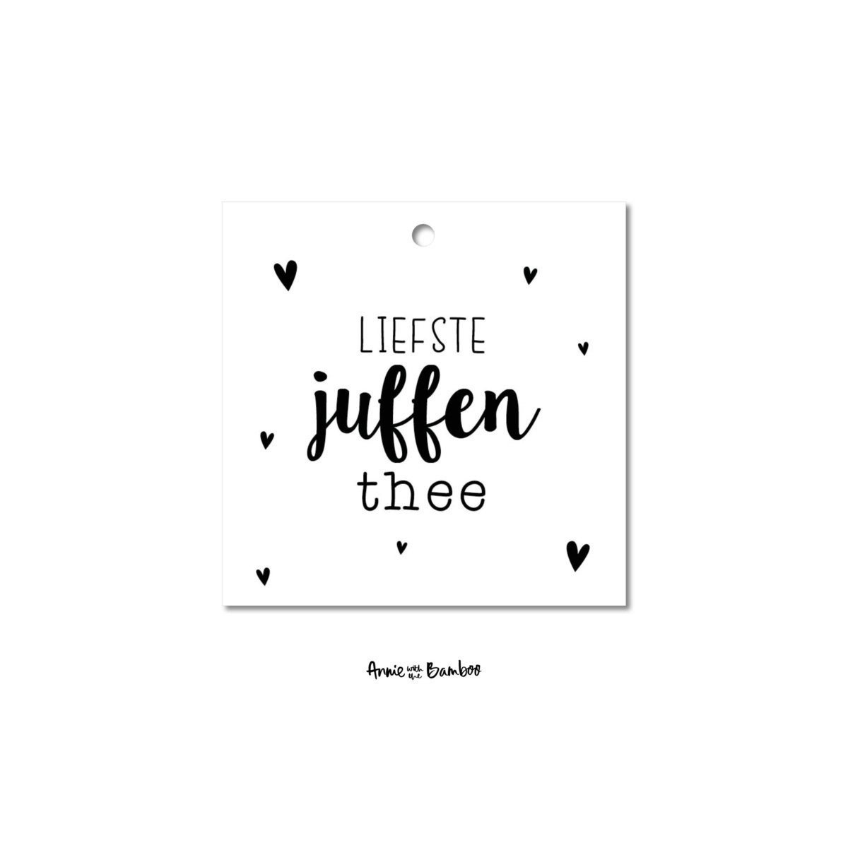 kadolabel liefste juffen thee