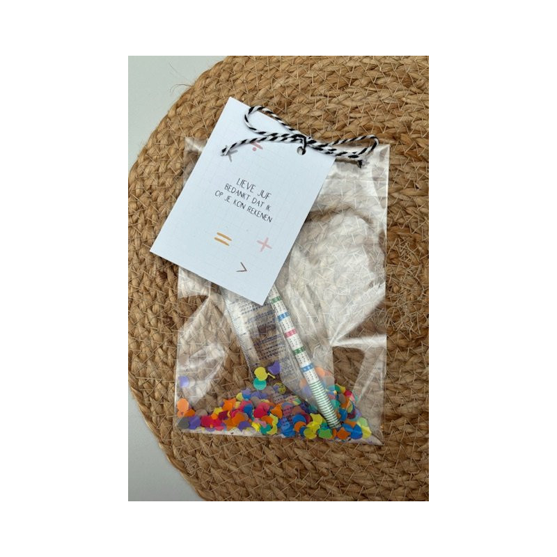 kadosetje bedankt rekenen juf