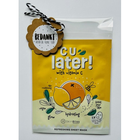 gezichtsmasker fijne vakantie