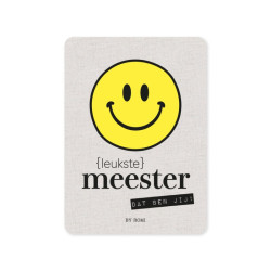 kaart smiley leukste meester